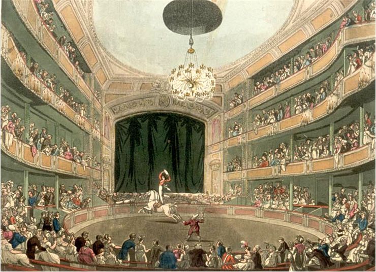 Picture Of Astley S Amphitheatre In London 1808